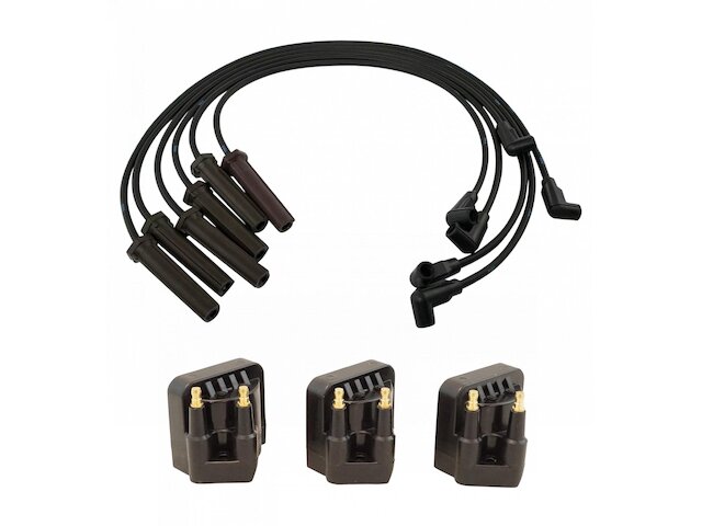 Ignition Coil and Spark Plug Wire Set 4 Piece - 2000-2005 Chevrolet Impala 3.4L V6 - TRQ 3348-07875990