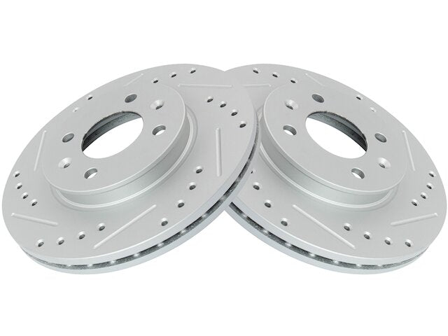 Front Brake Rotor Set 2 Piece - 2012-2017 Hyundai Accent - TRQ 118547-07877106