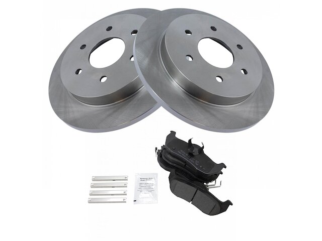 Rear Brake Pad and Rotor Kit - 2004 Nissan Pathfinder Armada - TRQ 138414-07877511