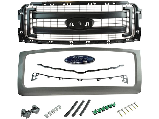 Grille Assembly with Emblem - 2013-2014 Ford F150 - DIY Solutions 119814-07877534