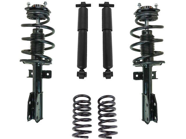 Front and Rear Shock Strut and Coil Spring Kit 6 Piece - 2008-2012 Buick Enclave - TRQ 26821-07877723