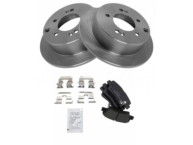 Rear Brake Pad and Rotor Kit - 2010-2013 Kia Soul - TRQ 30404-07880610