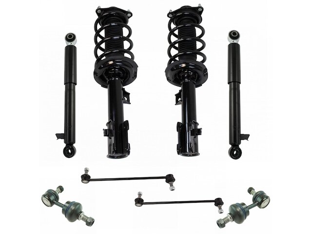Front and Rear Shock Strut Coil Spring Sway Bar Link Kit 8 Piece - 2013-2014 Hyundai Santa Fe Sport FWD - TRQ 146719-07882841