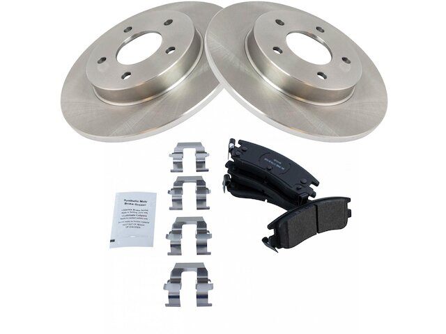 Rear Brake Pad and Rotor Kit - 1994-1999 Cadillac DeVille - TRQ 2794-07887380