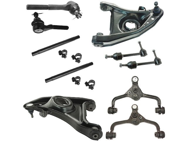 Front Control Arm Ball Joint Tie Rod and Sway Bar Link Kit 12 Piece - 1995-1997 Ford Crown Victoria - TRQ 5009-07889011