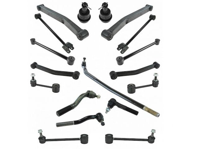 Front and Rear Control Arm Ball Joint Tie Rod and Sway Bar Link Kit - 20 Piece - 2007-2017 Jeep Wrangler 4WD - TRQ 19132-07892563
