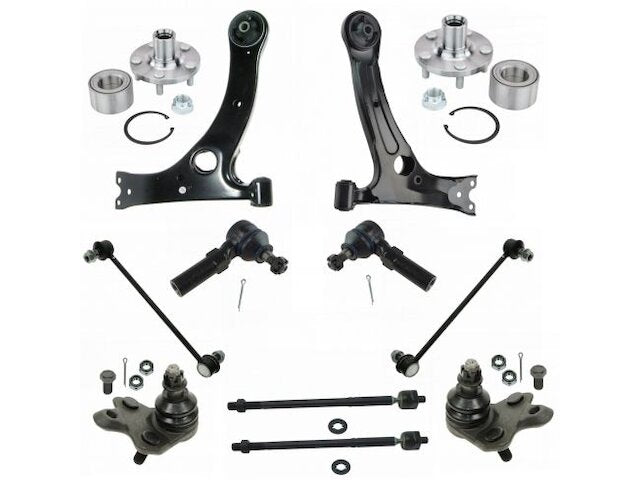 Front Control Arm Ball Joint Tie Rod and Sway Bar Link Kit 14 Piece - 2009-2013 Toyota Matrix FWD 1.8L 4-Cylinder - TRQ 29867-07894847