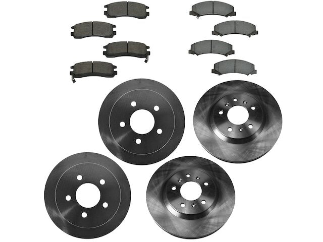 Front and Rear Brake Pad and Rotor Kit - 2006-2007 Chevrolet Monte Carlo - TRQ 18758-07897528