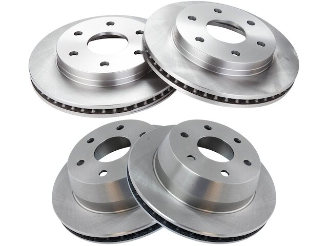 Front and Rear Brake Rotor Set 4 Piece - 2002-2006 Cadillac Escalade - TRQ 2853-07904342