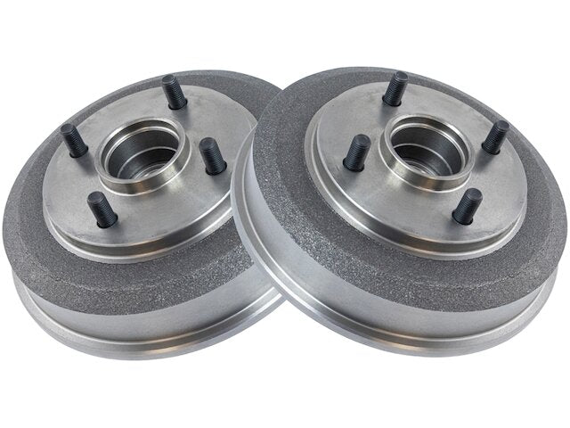 Rear Left and Right Brake Drum (Set of 2) with Wheel Bearings - 2000-2008 Ford Focus - TRQ 5417-07916719