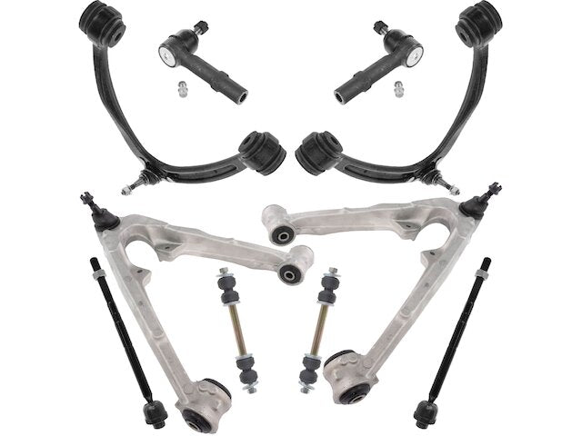 Front Control Arm Ball Joint Tie Rod and Sway Bar Link Kit 10 Piece - 2010-2013 Chevrolet Silverado 1500 XFE 5.3L V8 - TRQ 96055-07917350