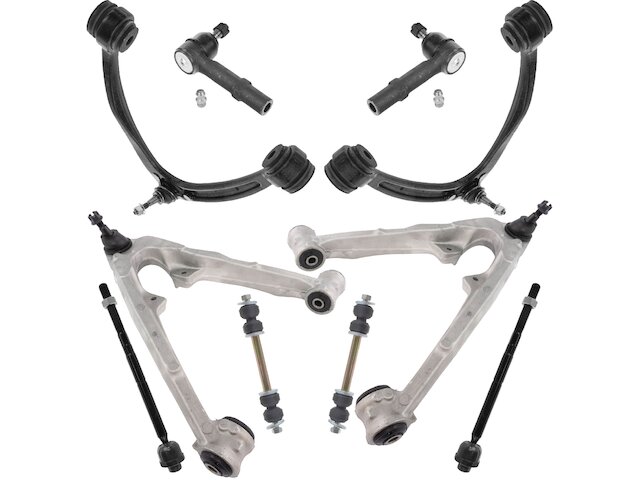 Front Control Arm Ball Joint Tie Rod and Sway Bar Link Kit 10 Piece - 2007-2013 Chevrolet Avalanche - TRQ 18975-07917350