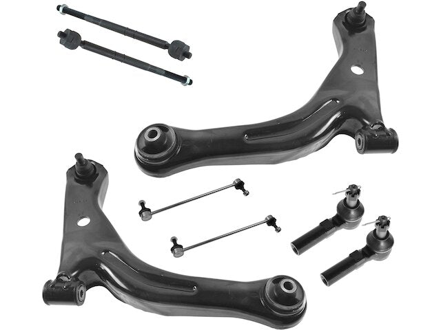 Front Control Arm Sway Bar Link Tie Rod Kit 8 Piece - 2008-2009 Mercury Mariner - TRQ 28410-07917963