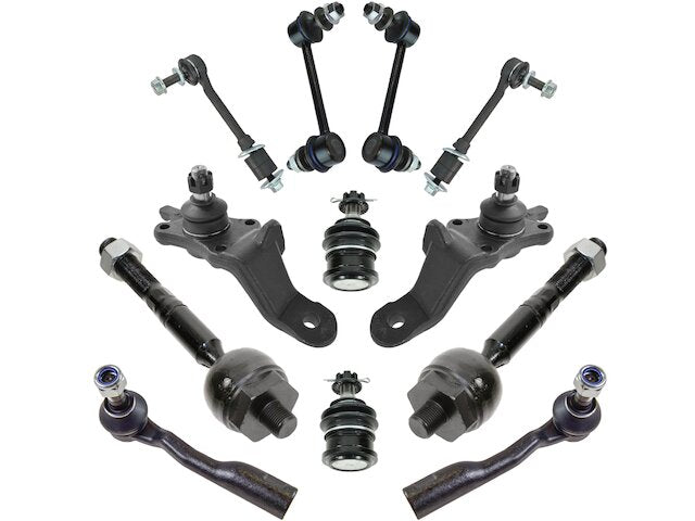 Front and Rear Ball Joint Sway Bar Link Tie Rod End Kit 12 Piece - 2001-2002 Toyota Sequoia - TRQ 8206-07918623