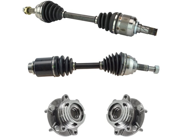 Axle and Wheel Hub Bearing Assembly Kit - 4 Piece - 2003-2007 Nissan Murano AWD - TRQ 6740-07918938