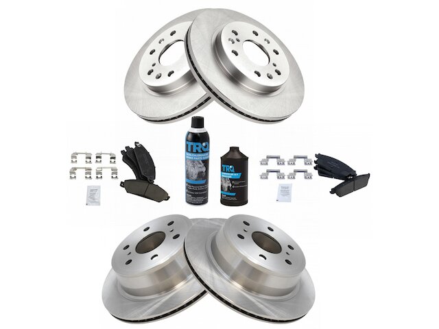 Front and Rear Brake Pad and Rotor Kit - 2007 GMC Yukon XL 1500 - TRQ 18980-07919702