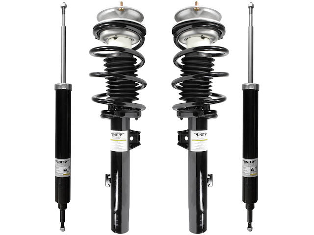 Front and Rear Suspension Strut and Shock Absorber Assembly Kit - 2008-2013 BMW 128i - Unity 29874-07919903