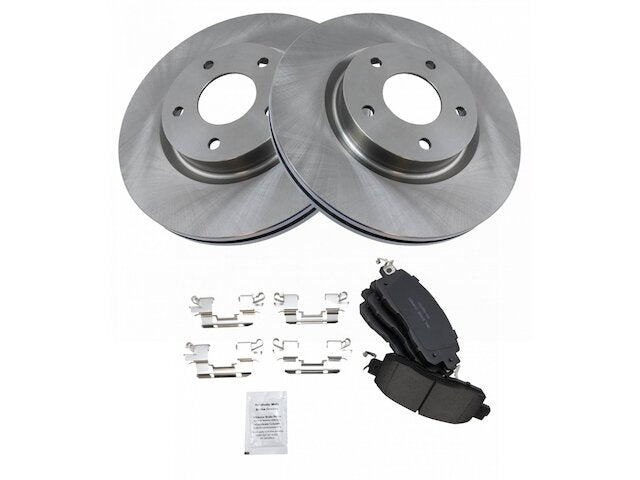 Front Ceramic Brake Pads and Rotor Kit - 5 Lug - Vented Front Rotors - 2013-2019 Nissan Altima Sedan - TRQ 119652-07920031