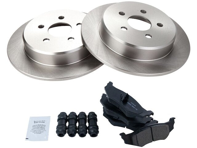 Rear Brake Pad and Rotor Kit - 1995-2000 Chrysler Cirrus - TRQ 1428-07923166