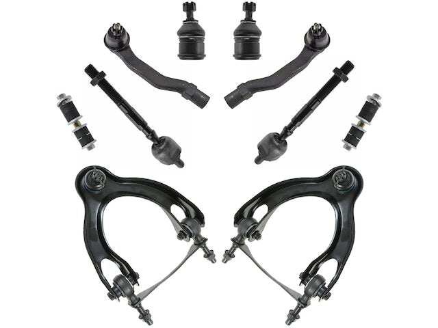 Front Control Arm Ball Joint Tie Rod End Kit 10 Piece - 1992-1995 Honda Civic - TRQ 6004-07930211