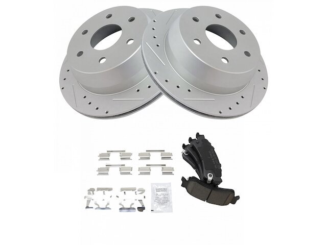 Rear Brake Pad and Rotor Kit - 2007 Chevrolet Silverado 1500 Classic - TRQ 137387-07932067