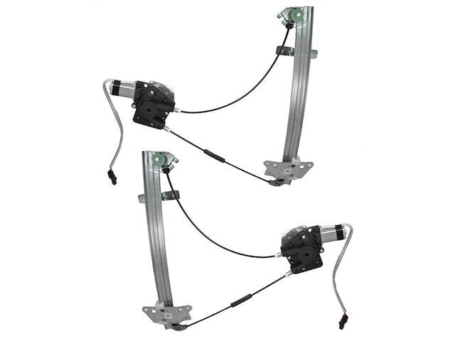 Front Window Regulator and Motor Kit 2 Piece - 2000-2004 Dodge Dakota Crew Cab Pickup - TRQ 1843-07934077