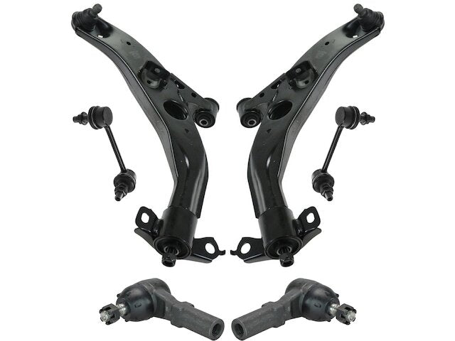 Front Control Arm Ball Joint Tie Rod and Sway Bar Link Kit 6 Piece - 1993-1997 Mazda 626 - TRQ 17626-07937286
