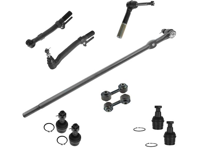 Front Ball Joint Sway Bar Link Tie Rod End Kit 10 Piece - 2008-2010 Ford F250 Super Duty 4WD - TRQ 28412-07942128
