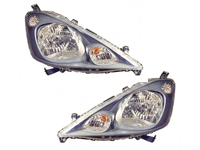 Headlight Assembly Set of 2 - 2009-2014 Honda Fit (without Sport Package) - DIY Solutions 30137-07954445
