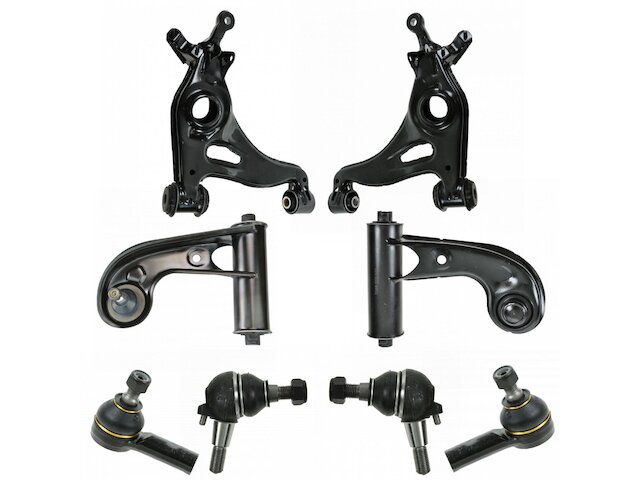 Front Control Arm Ball Joint Tie Rod End Kit 8 Piece - 1998-2004 Mercedes SLK230 - TRQ 6492-07963979