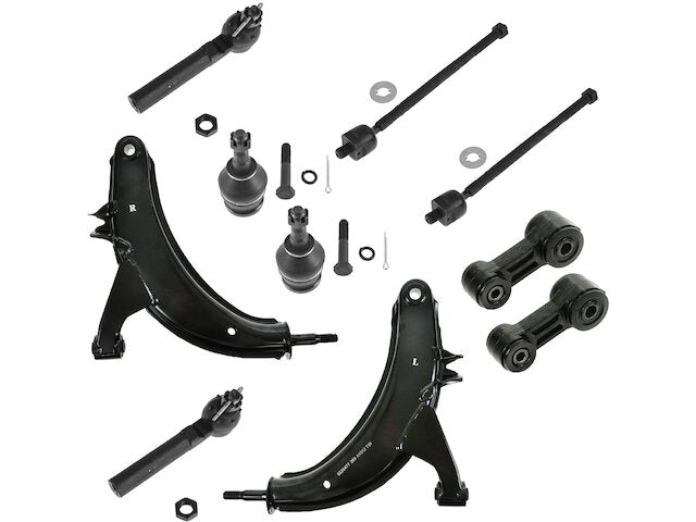 Control Arm Ball Joint Tie Rod End Kit 10 Piece Set - 2000-2004 Subaru Outback - TRQ 18998-07968980