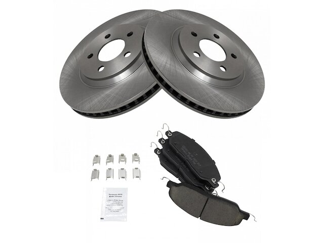 Front Brake Pad and Rotor Kit - 2005-2014 Ford Mustang - TRQ 18368-07971040