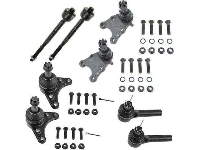 Front Ball Joint and Tie Rod End - 8 Piece - 2004-2005 Chevrolet Colorado RWD with Front Torsion Bar Suspension - TRQ 18180-07973950