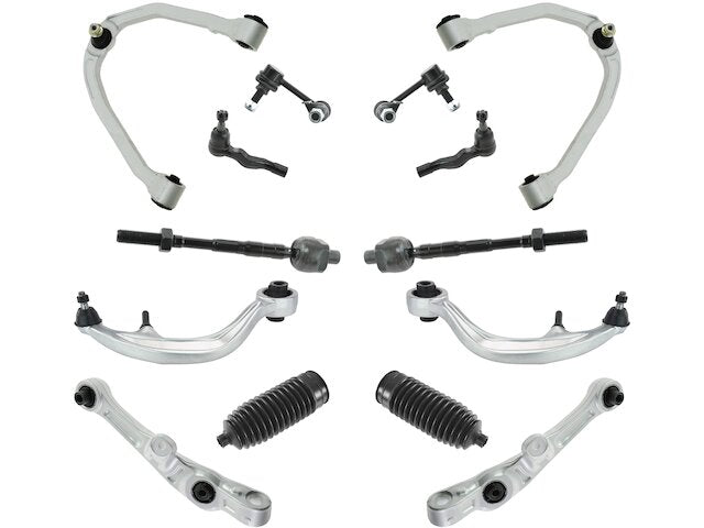Front Control Arm Ball Joint Tie Rod and Sway Bar Link Kit 14 Piece - 2005-2007 Infiniti G35 Coupe - DIY Solutions 18387-07976686