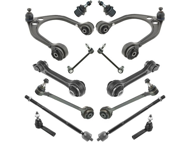 Control Arm Ball Joint Tie Rod End Kit - 14 Piece - 2011-2014 Dodge Charger RWD (without High Performance Suspension) - TRQ 97144-07978527