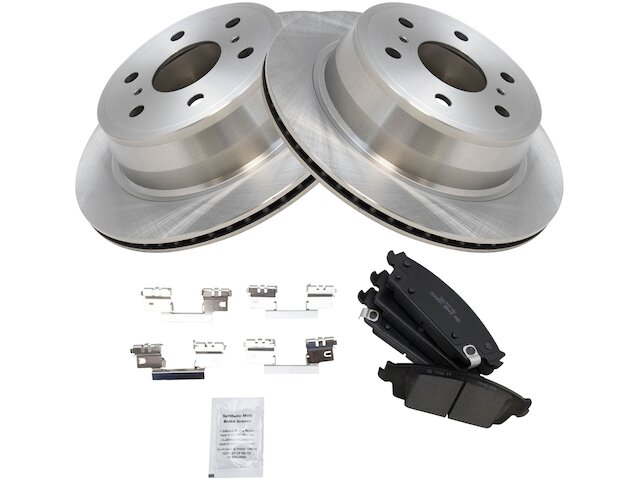 Rear Ceramic Brake Pad and Rotor Kit - 2014-2018 Chevrolet Silverado 1500 - TRQ 125149-07979439