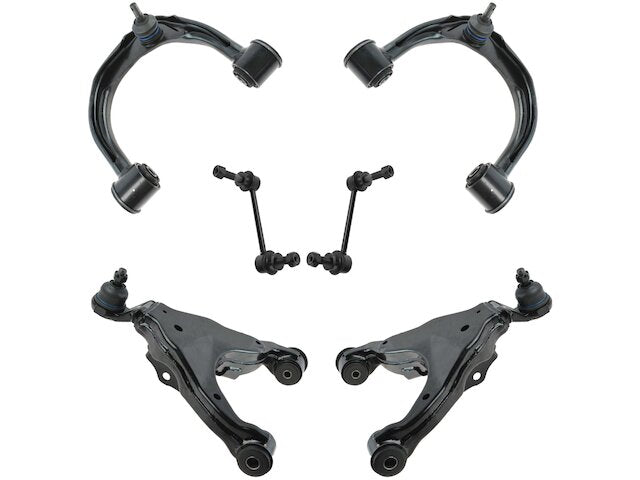Front Control Arm and Sway Bar Link Kit 6 Piece - 2005-2015 Toyota Tacoma - TRQ 18535-07982580