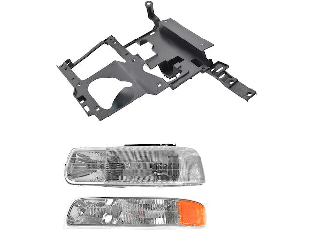 Headlight Assembly and Parking Light Kit 3 Piece - 2001-2002 Chevrolet Silverado 3500 - DIY Solutions 3707-07985111