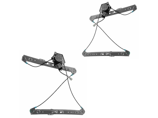 Front Window Regulator and Motor Kit 2 Piece - 2001-2005 BMW 330i Sedan 4-Door - TRQ 1016-07992739