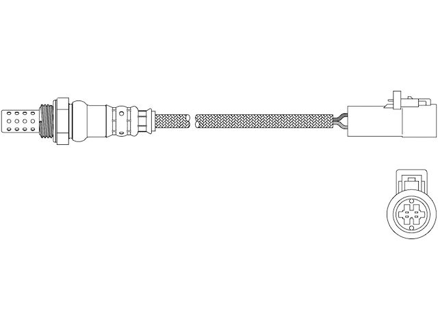Downstream Oxygen Sensor - 2014-2016 Ford Transit Connect 1.6L 4-Cylinder - Walker 127062-05466178