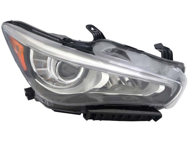 Right Passenger Side Headlight Assembly - LED - 2014-2017 Infiniti Q50 Sedan (without Adaptive Headlamps) - TYC 127891-05919615