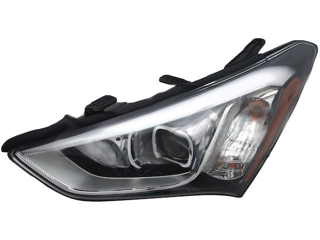 Left Driver Side Halogen Headlight Assembly with Bulbs - 2013-2016 Hyundai Santa Fe Sport Sport Utility - TYC 146719-05663446