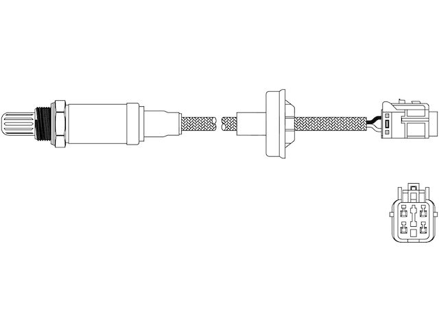 Downstream Oxygen Sensor - 1996-1997 Hyundai Elantra 1.8L 4-Cylinder VIN M Naturally Aspirated GAS - Walker 160-05733336