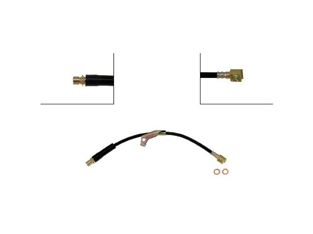 Front Left Brake Hose - 2006 Pontiac Torrent - Dorman 18627-09046700