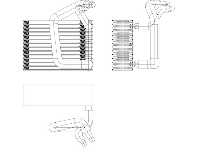 Rear A/C Evaporator - 2007-2012 Mercedes GL450 Base Sport Utility 4.7L V8 - TYC 19123-05689819