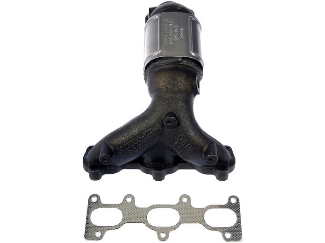 Rear Exhaust Manifold with Integrated Catalytic Converter - 2003-2008 Hyundai Tiburon 2.7L V6 - Dorman 199-06410968