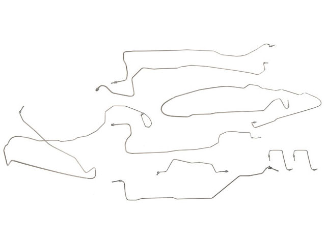 Brake Hydraulic Line 9 Piece Kit - with Fittings - 2003-2004 Chevrolet Silverado 1500 4WD Standard Cab Pickup - Dorman 3695-05635644
