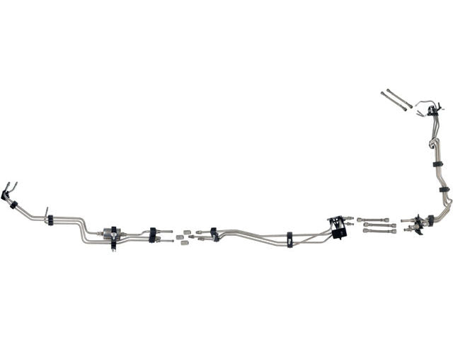 Front Fuel Line - 2001-2003 Chevrolet Silverado 2500 HD 6.0L 8.1L V8 Extended Cab Pickup with RPO Code HVY (2 Inch Body Lift) - Dorman 3704-05633448