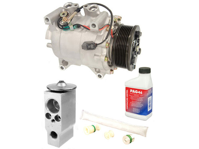 A/C Compressor Kit - with Compressor, Accumulator, Expansion Device, Oil, and O-Rings - 2002-2006 Honda CR-V - Four Seasons 6026-05885892