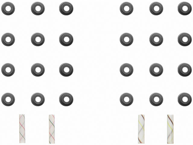 Intake and Exhaust Valve Stem Seal Kit - 1997-2004 Mitsubishi Montero Sport - Felpro 7145-05038262